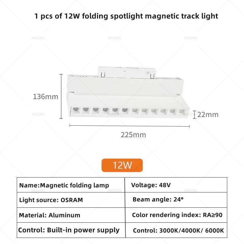 Modern Magnetic Track Lights - Embedded LED Spotlight Downlight