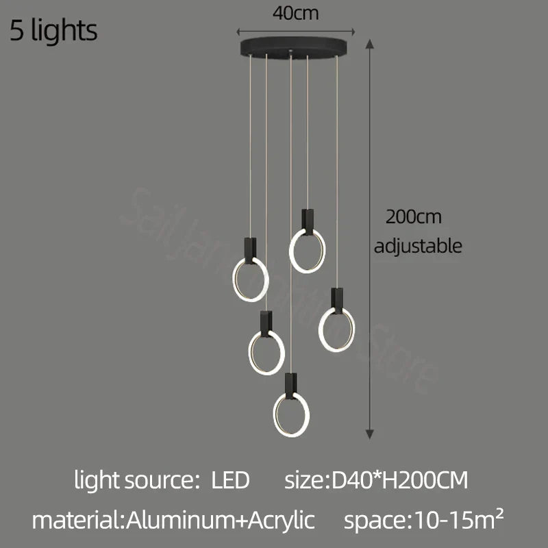 Elegant LED Branch Chandelier - Illuminate Your Duplex Living Room with Stunning Design