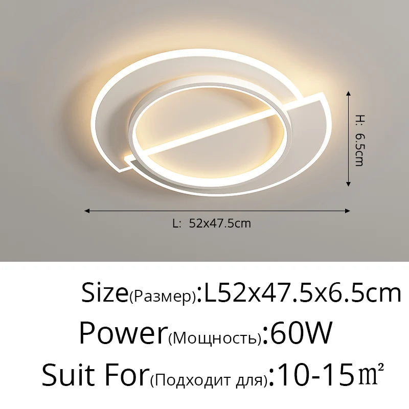 Ultra-thin LED Ceiling Light - Simple and Modern Lighting Fixture for Living Room, Study, Balcony, and More