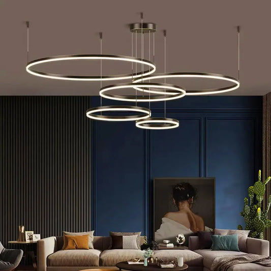 Nordic Modern LED Living Room Chandelier - Stylish Lighting for Living Rooms, Bedrooms, and Home Decor