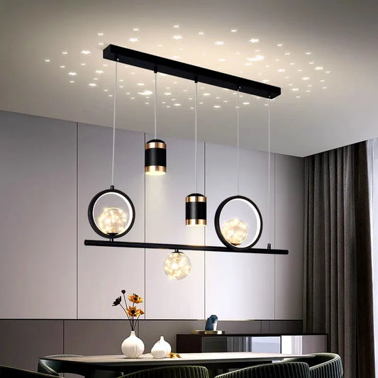 Modern Pendant Chandelier for Dining Room - Stylish Ceiling Hanging Light Fixture for Indoor Decor