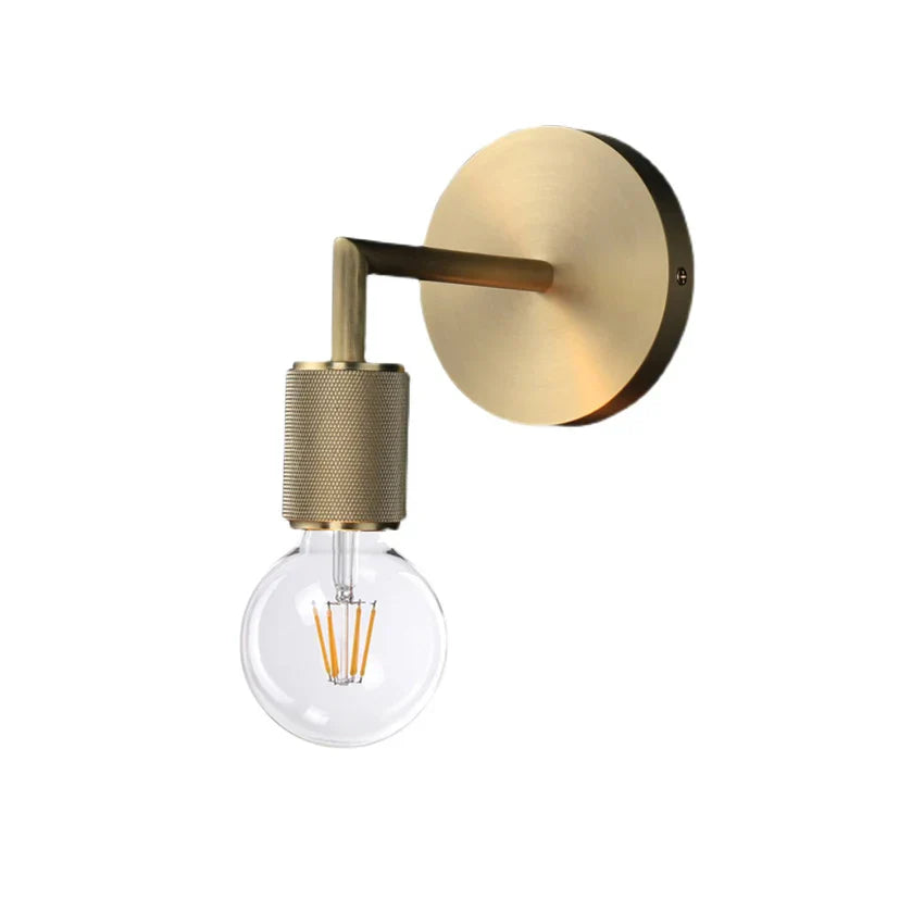 Elegant Gold Glass Wall Lamp - Post-Modern Lighting for Living, Dining, and More