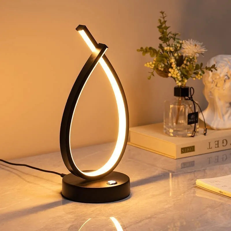 Modern LED Touch Table Lamp - Eye-Friendly Light for Living, Bedroom, and Study