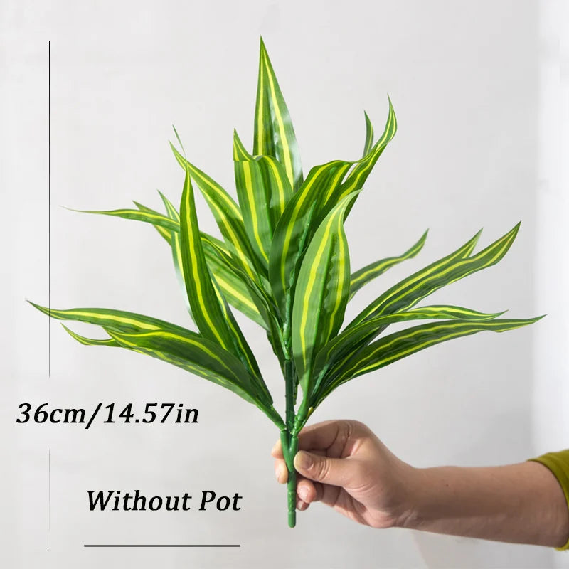 Dlight Decor Aloe Leaf Plant for Fresh Indoor Outdoor Style