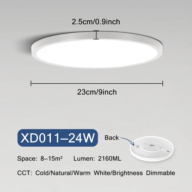 Sky Smart Lamps Led Ceiling Light Fixture - Moon Lights with APP Remote Control - Ideal for Living Room and Bedroom Decor - 18W and 42W Options