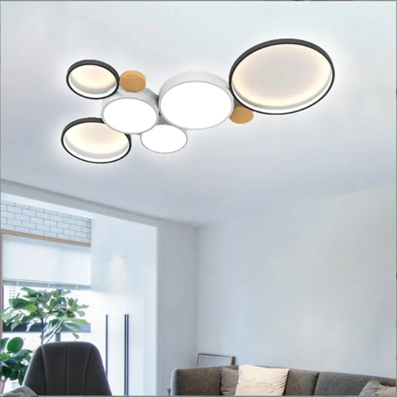 New Nordic LED Ceiling Light - Modern Interior Decoration for Living Room and Bedroom