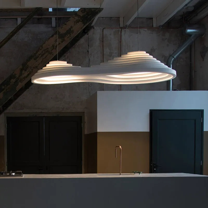 Minimalist Nordic Wabi-Sabi LED Ceiling Chandelier - Perfect for Living Rooms, Dining Rooms, Bedrooms, and Attic Home Decor
