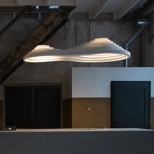Minimalist Nordic Wabi-Sabi LED Ceiling Chandelier - Perfect for Living Rooms, Dining Rooms, Bedrooms, and Attic Home Decor