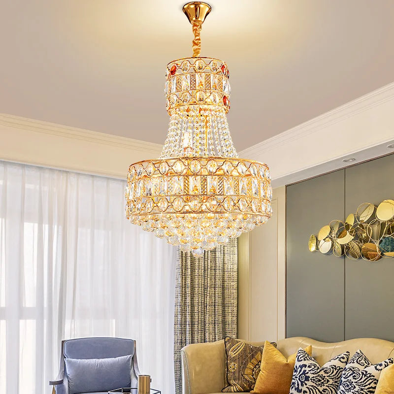 Modern Living Room Chandelier - Light Luxury Crystal Elegance for Dining Rooms, Hotels, Villas, and Bedrooms