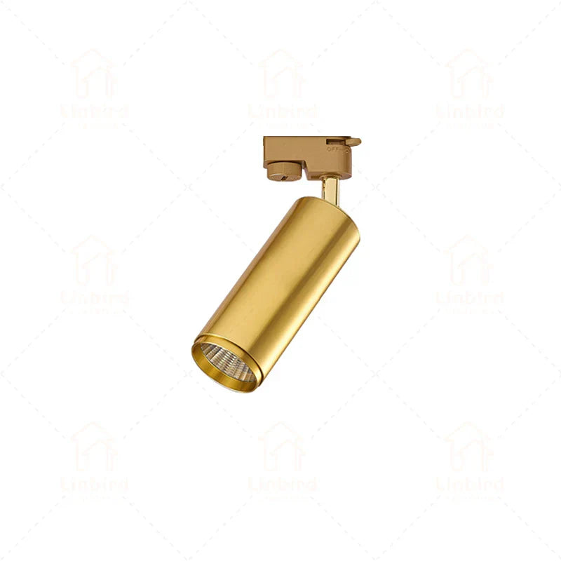 Led Gold Track Light Lamps Golden Tracking Lighting Spot Lights System Rail COB Spotlights For Home Living Clothing Store
