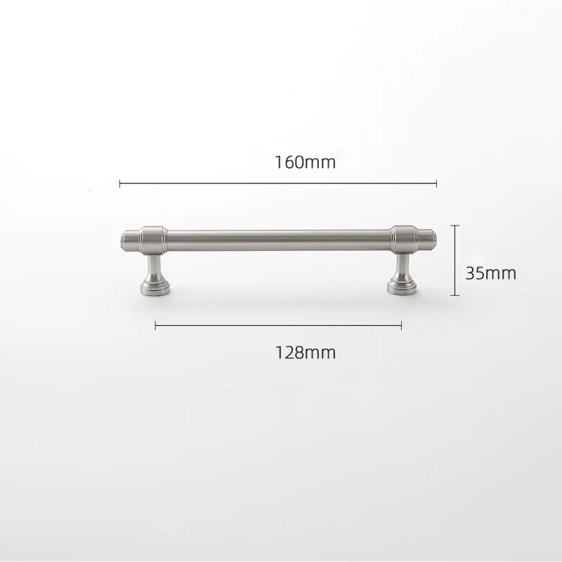 Brushed Nickel Brass Furniture Handles – Matte Silver Cabinet Pulls and Drawer Bars