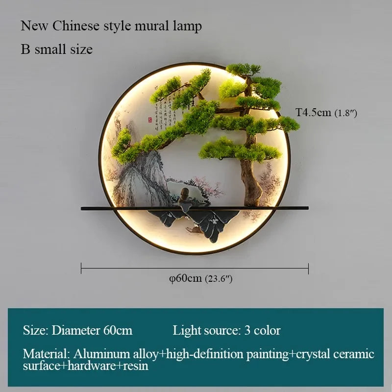 Dlight Decor Chinese Landscape LED Wall Glow