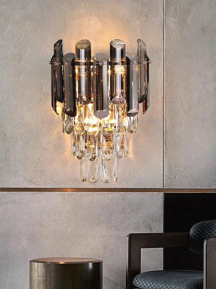 Stella - Crystal New Indoor Decorative Modern LED Wall Lamps For Bedroom Bedside Living Study Room Corridor Aisle Home Lights Lighting