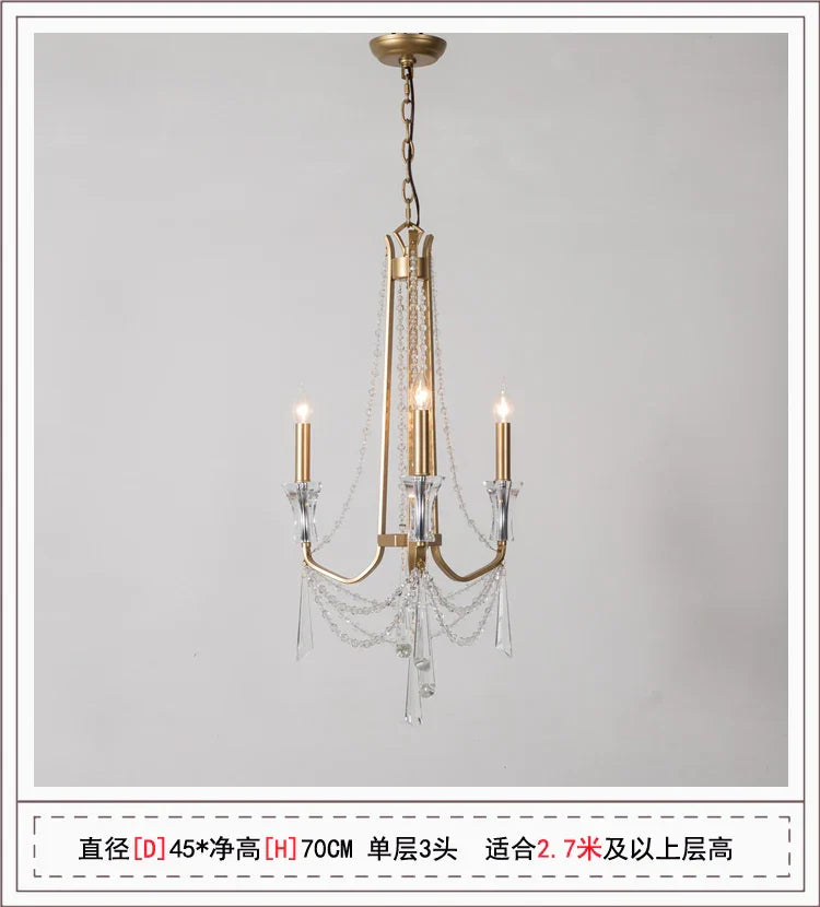 Nordic Style Crystal Chandelier Lighting - Elegance for Your Living Room Ceiling with French Inspired Large Chandeliers, Modern Staircase Lustre Cristal LED Lamp