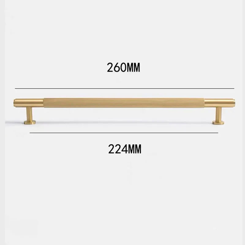 American Style Brass Cabinet Handles – Light Luxury Extended Wardrobe Door Pulls