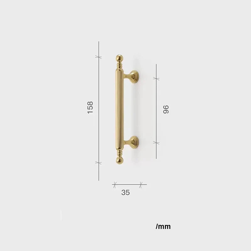 Polished Gold Brass Furniture Handles – Chrome Cabinet Pulls and French Wardrobe Drawer Knobs