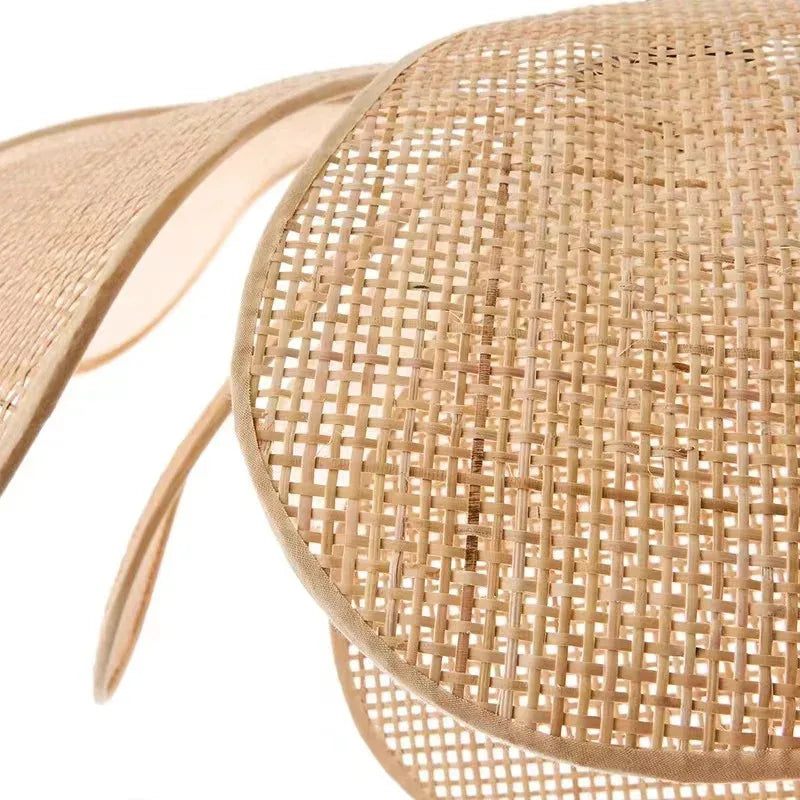 Designer Handmade Rattan Flower Chandelier - Rustic Elegance for Your Living and Dining Spaces