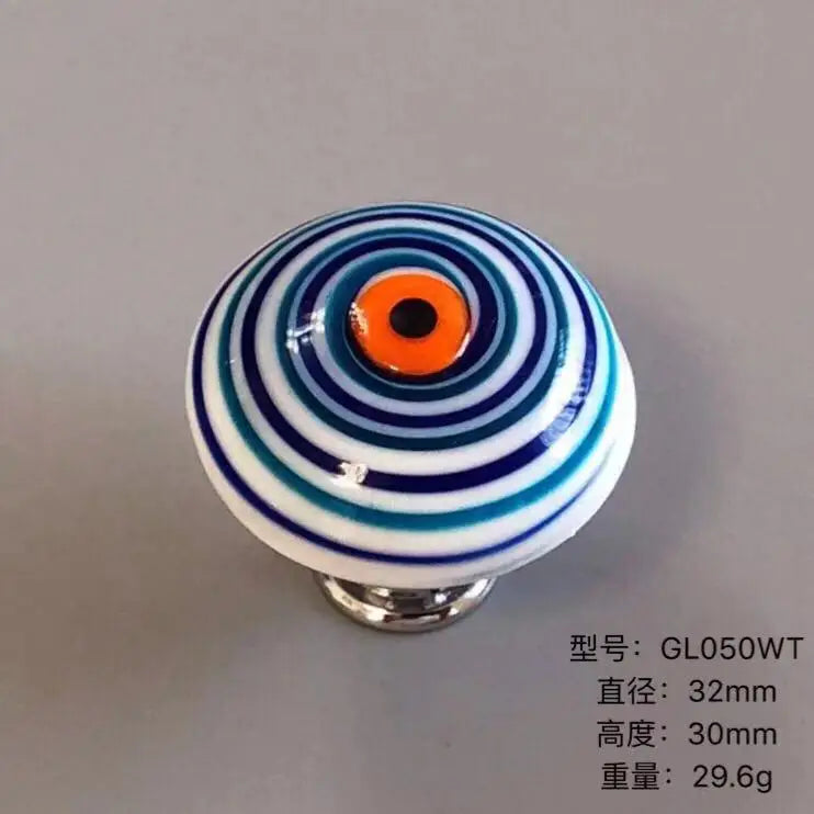 Colorful Floral Glass Cabinet Knobs – Drawer Knobs for Dresser, Shoe Cabinet, and Kitchen Furniture