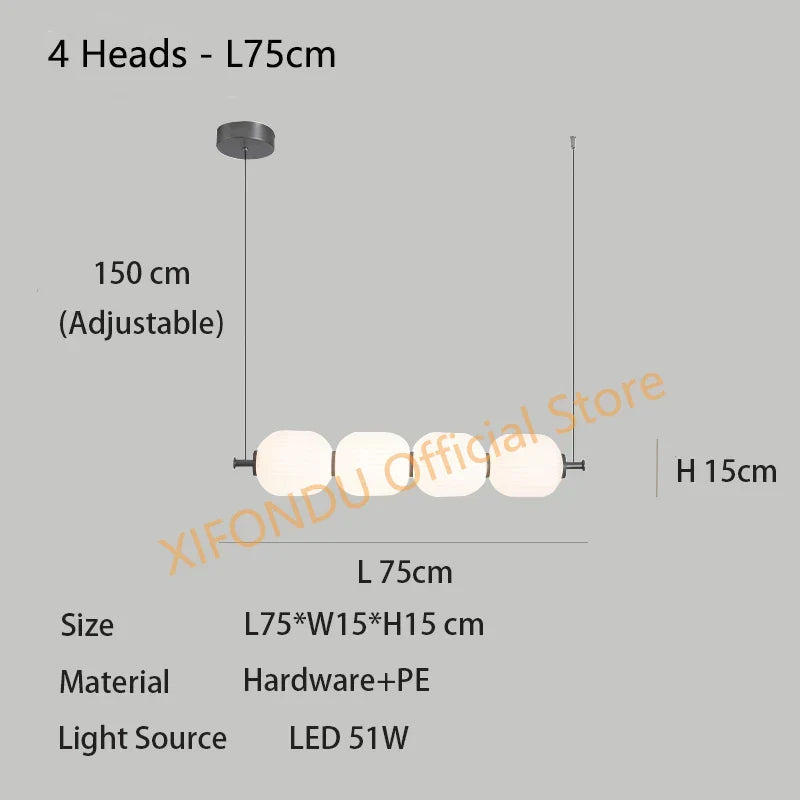 Contemporary Nordic Chandelier - Modern Lighting for Dining Rooms, Offices, Coffee Bars, and Home Decor