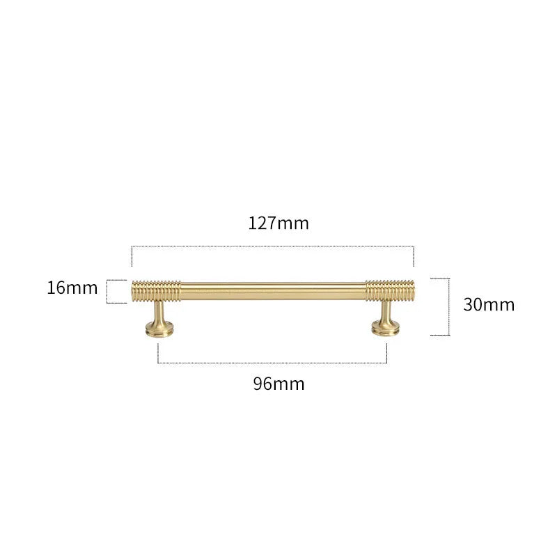 Gold, Chrome, Polished Gold Spiral Deco Furniture Handles – Modern Kitchen Cabinet and Wardrobe Pulls
