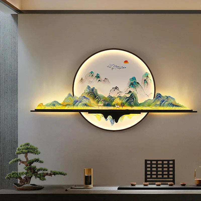 Dlight Decor Artistic Landscape Wall Glow Lamp