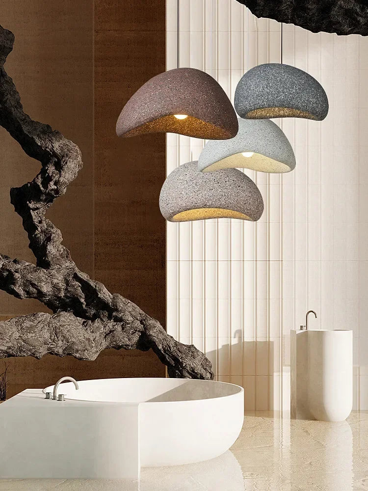 Nordic Minimalist Wabi-Sabi E27 LED Chandelier - Elevate Your Dining, Living, and Bedroom Spaces with Serene Elegance