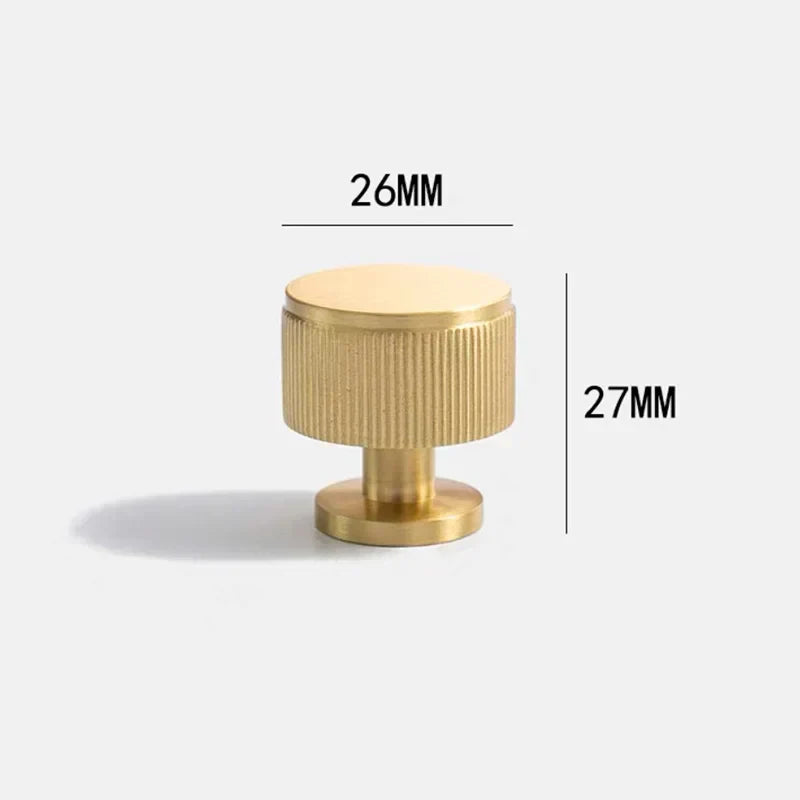 Brass Cabinet Knobs and Knurled T-Bar Handles – Modern Drawer and Furniture Hardware