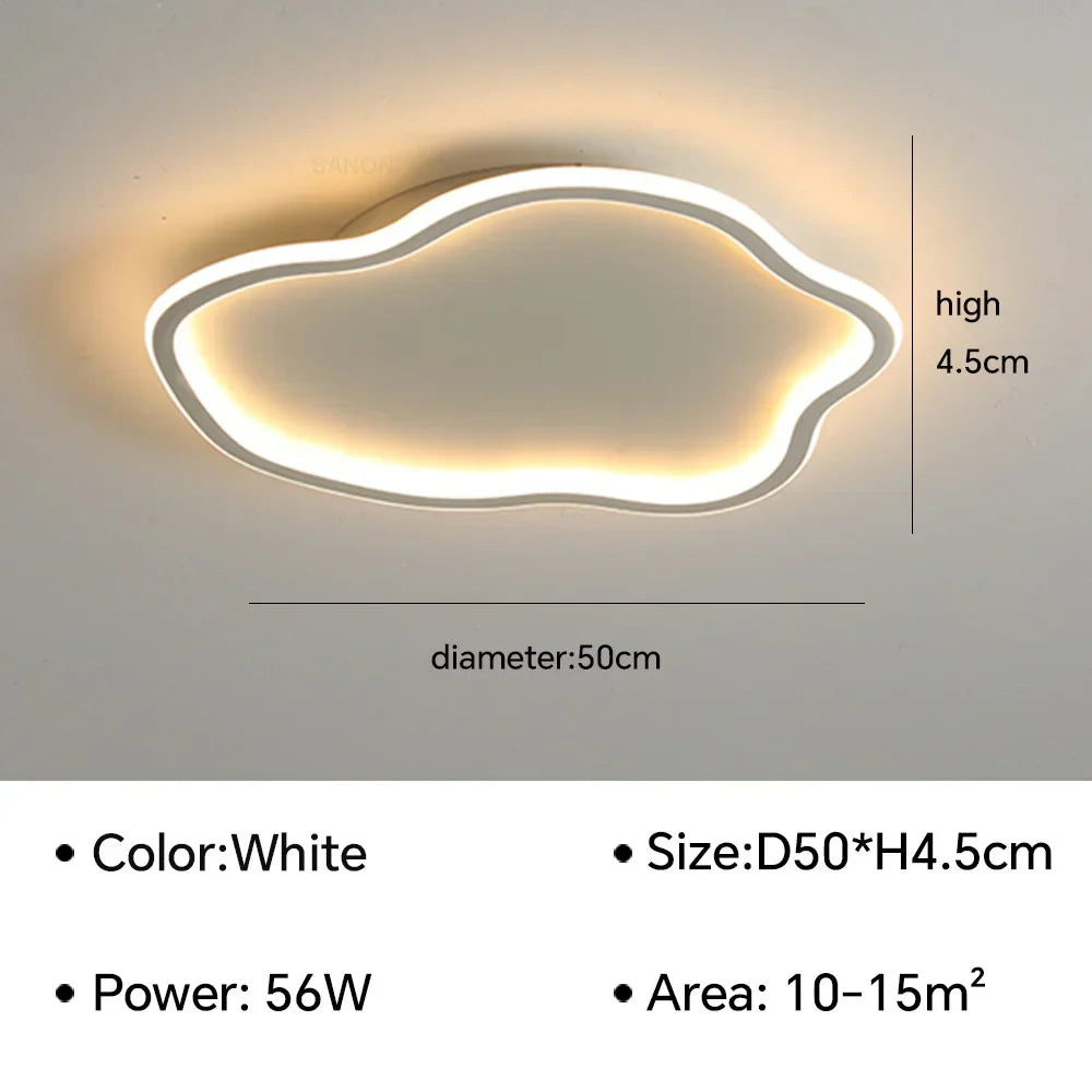 Modern LED Ceiling Lamps Chandelier - Creative Round Ceiling Light for Living Room, Bedroom, and Simple Home Decor Indoor Lighting