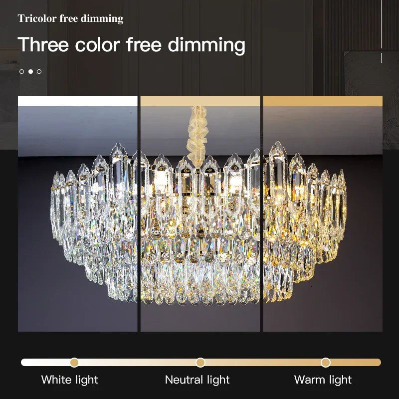 Modern Crystal Chandelier Ceiling - Novelty Trend Lighting for Hall, Living Room, and Bedroom