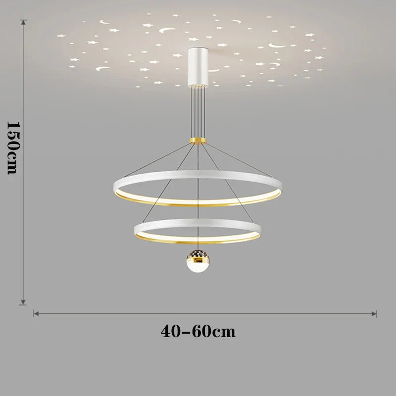 Chic Nordic Dining Room Chandelier - Stylish Ceiling Lamp for Indoor Lighting