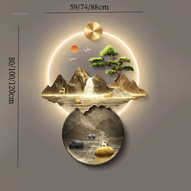 Dlight Decor 3D Wall Painting Light for Hallway Art