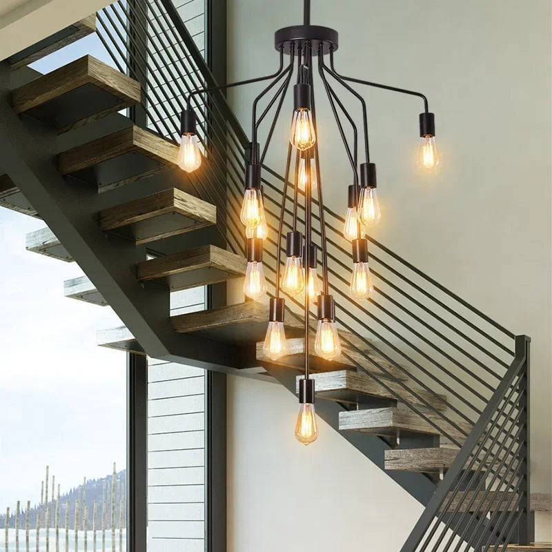Grace's American Iron Ceiling Chandelier