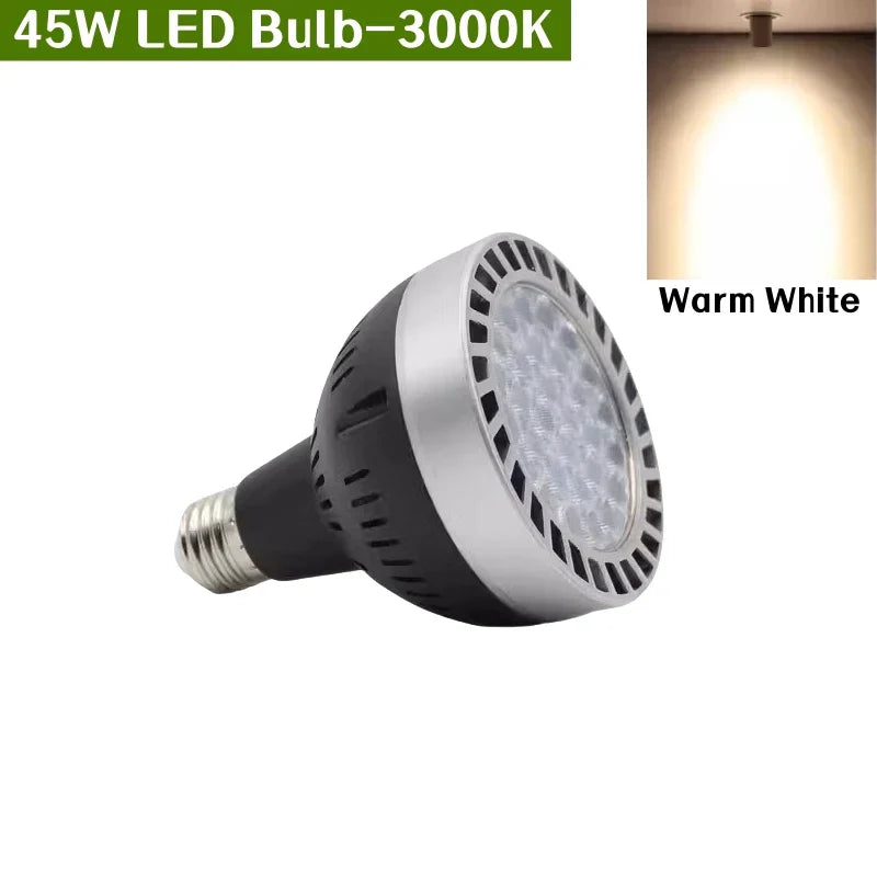 E27 LED Track Light Holder Base - 2-Wire Rotatable Ceiling Rail Lamp Fittings
