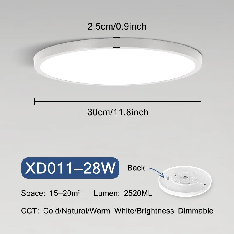Sky Smart Lamps Led Ceiling Light Fixture - Moon Lights with APP Remote Control - Ideal for Living Room and Bedroom Decor - 18W and 42W Options