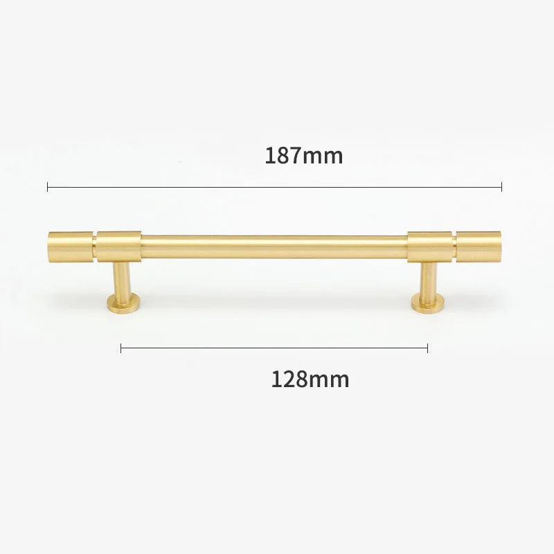 Gold and Bronze Brass Wardrobe Handles – Vintage Cabinet Drawer Pulls and Bar Handles