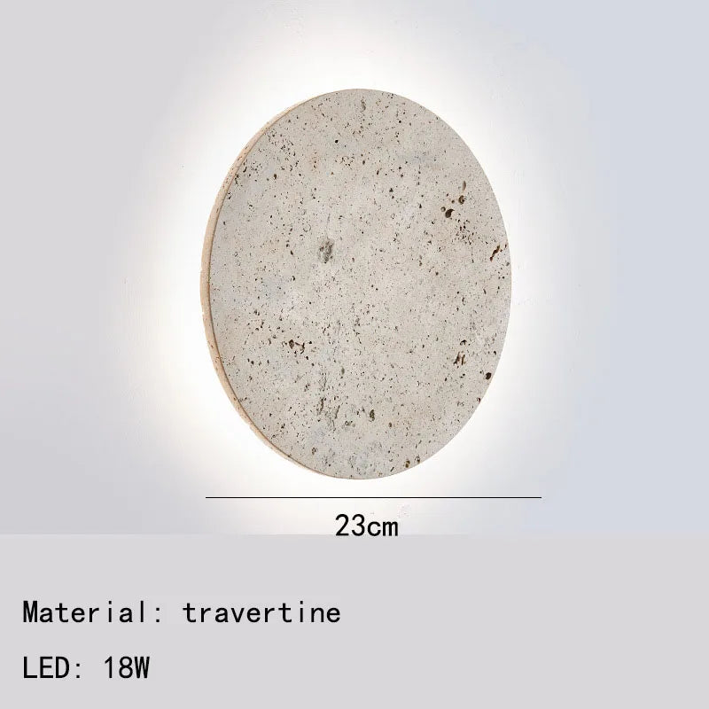 Natural Stone Wall Lamp - Art Decor Sconce for Foyers, Dining Rooms, Bedrooms, Stairs, Aisles, and Corridor Atmosphere Lighting