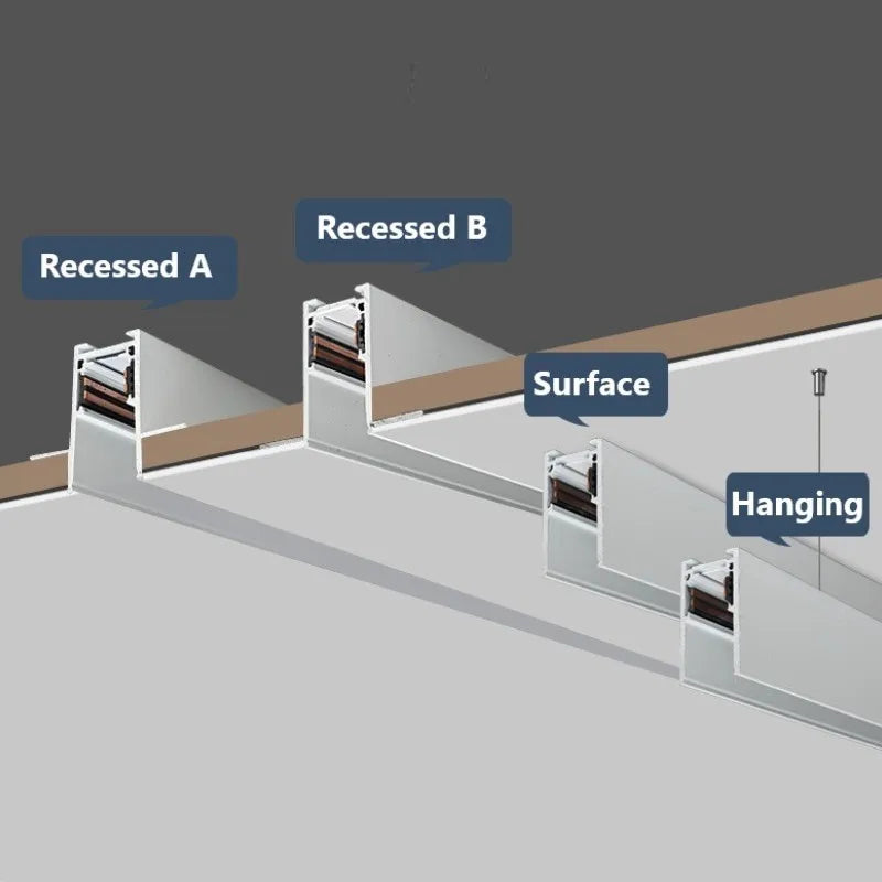 Modern Magnetic Track Lights - Embedded LED Spotlight Downlight