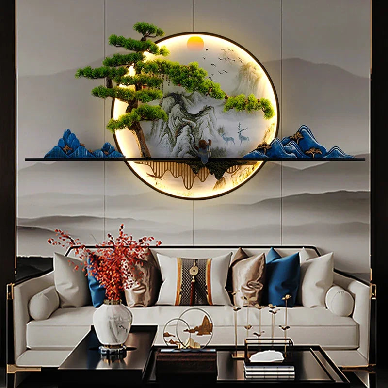 Dlight Decor Chinese Landscape LED Wall Glow