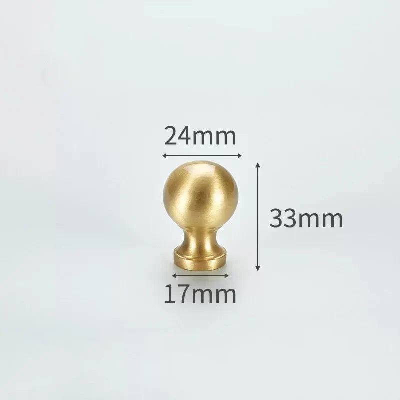 Modern Simple Solid Brass Cabinet Knobs – Wardrobe Handles and Kitchen Pulls