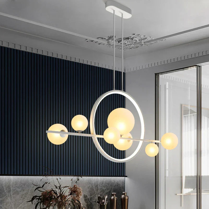 Modern Glass Pendant Lamp - Nordic Home Decor Lighting for Dining and Living Spaces