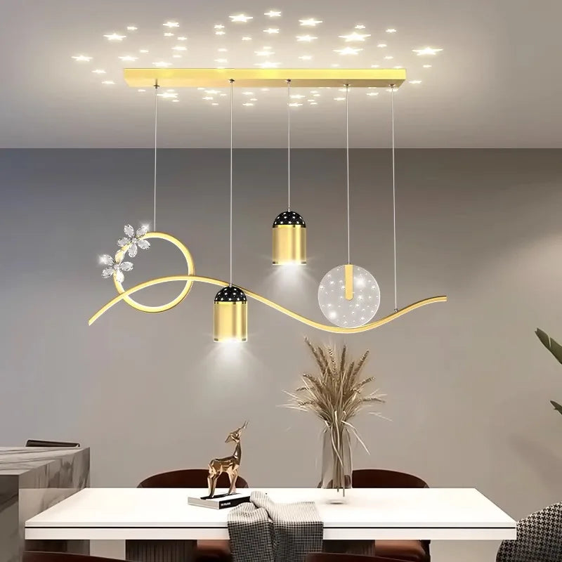 Elegant Crystal Chandelier - Perfect for Home Decor, Restaurants, and Villa Ceilings