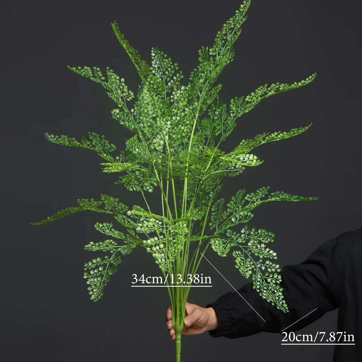 Dlight Decor 88cm Tropical Palm Monstera Plant with 18 Forks for Floor and Event Decor