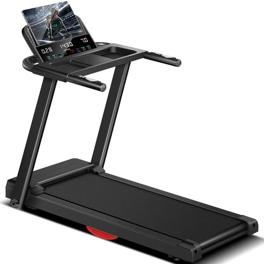 3.0HP Brushless Foldable Home Treadmill with 300LB Capacity
