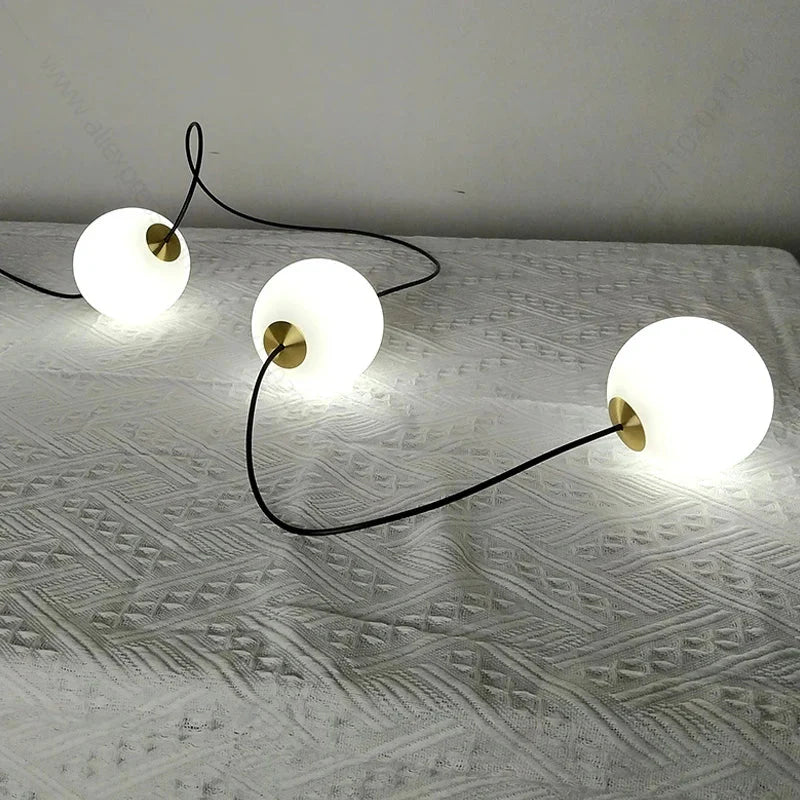 Elegant LED Staircase Chandelier - Illuminate Your Duplex Apartment with Modern Luxury