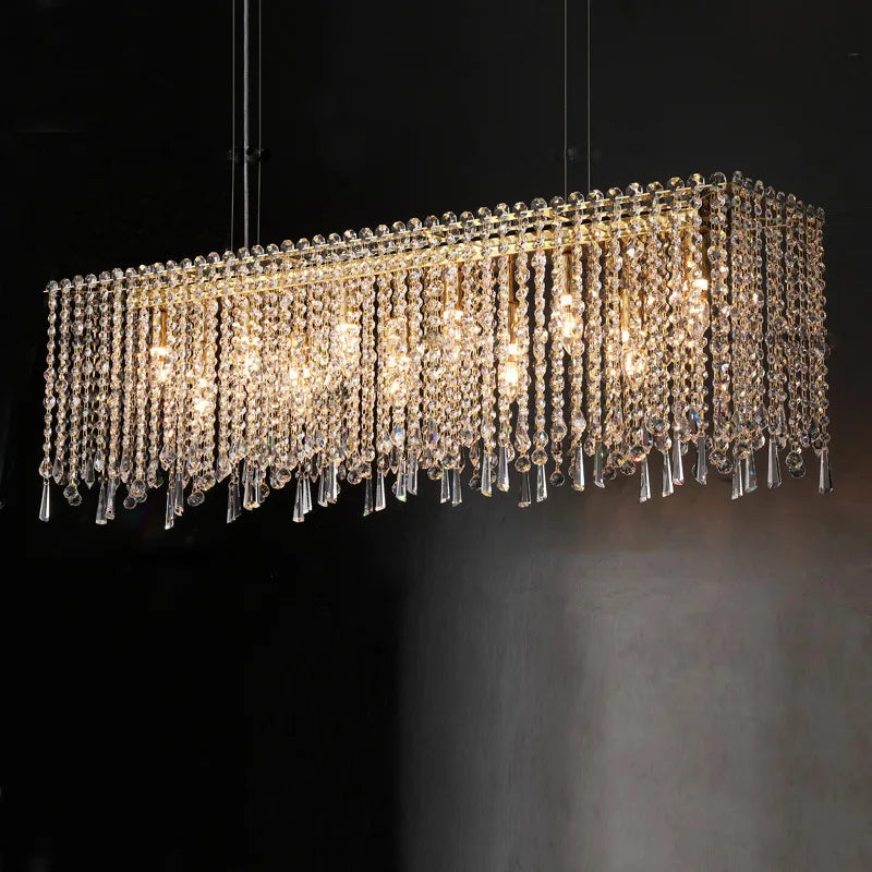 Chic Light Luxury Living Room Chandelier - Ideal for Creating Atmosphere in Lobbies, Showrooms, Bedrooms, and Dining Rooms