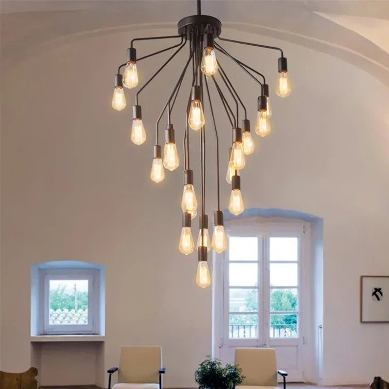 Grace's American Iron Ceiling Chandelier
