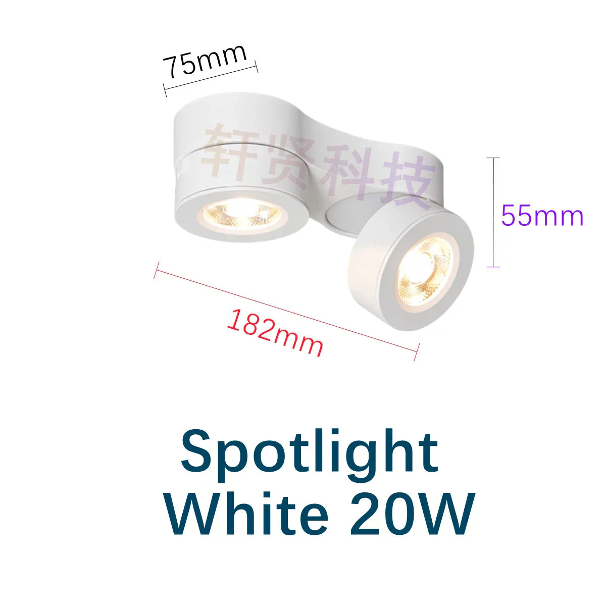 Modern Foldable Rotating LED Ceiling Light - Ultrathin, Dimmable Spotlight with Multiple Wattage Options