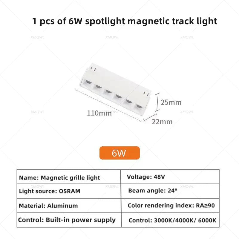 Modern Magnetic Track Lights - Embedded LED Spotlight Downlight