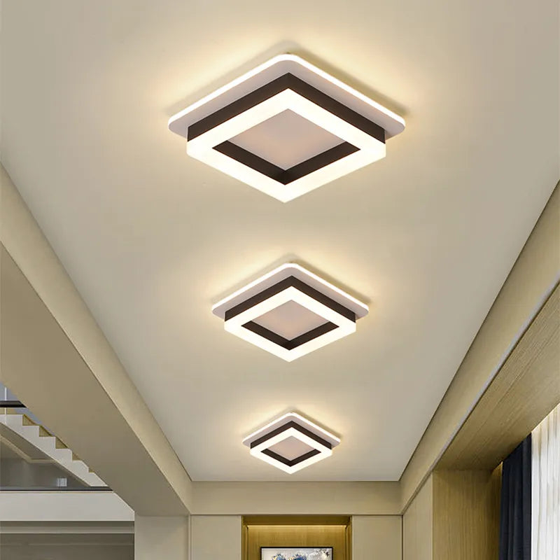 Nordic LED Ceiling Lamp - Indoor Lighting Fixture for Bedroom, Dining, Living Room Decoration, Balcony, Cloakroom, Aisle, and Corridor - Ceiling Light