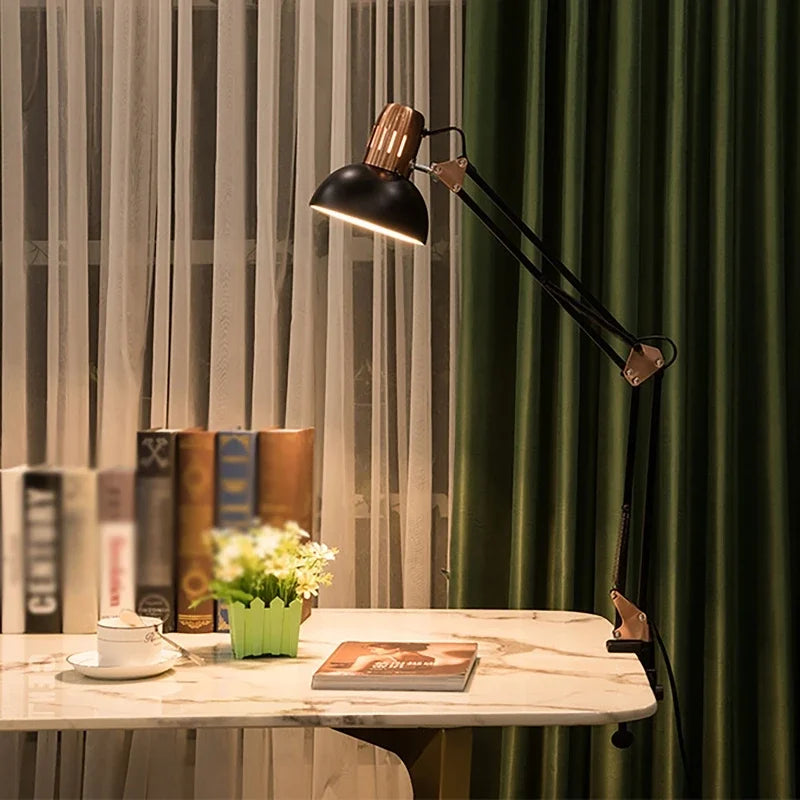 ED Studio Desk Lamp - Vintage Portable Fixture with Clamp for Reading, Writing, and Study